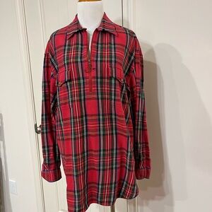 Ralph Lauren Red and Black Plaid Shirt